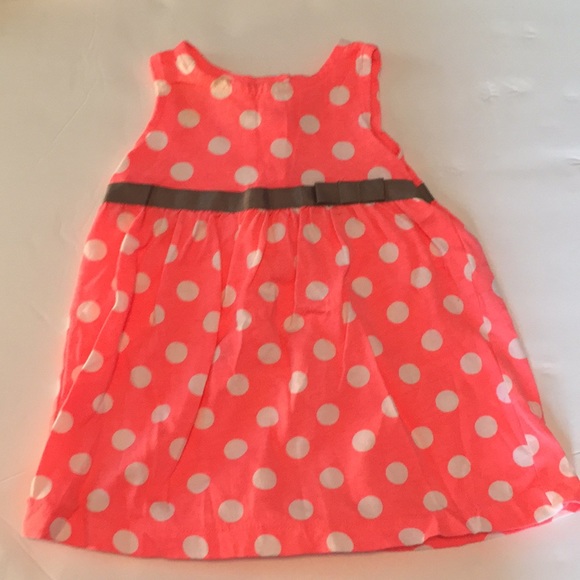 Carter’s orange and white polka dot dress - Picture 4 of 9